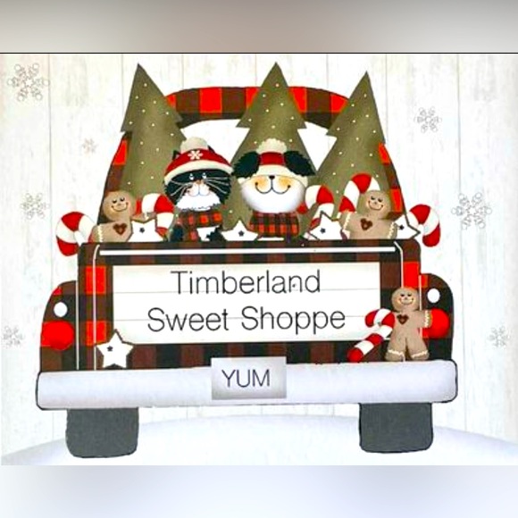 *Timberland Sweet Shoppe 4” Square Wood Block Shelf Sitter - Picture 1 of 6